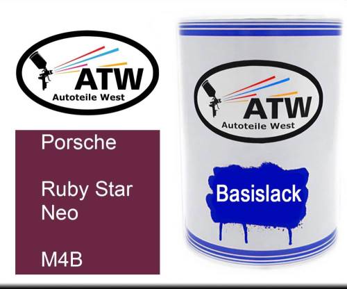 Porsche, Ruby Star Neo, M4B: 500ml Lackdose, von ATW Autoteile West.